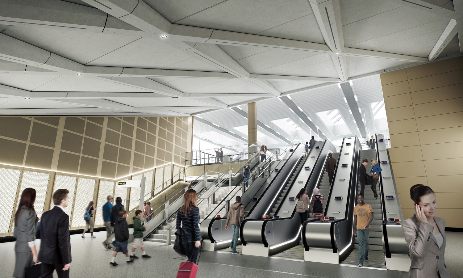 3020954 Farringdon station proposed station concourse at Cowcross Street entrance