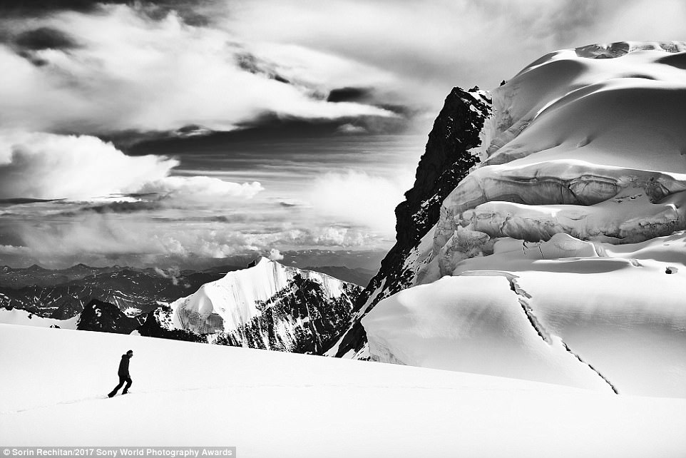 A climber on Belukha Mountain, Altai Republic, Russia. This image was shortlisted in the Nature category