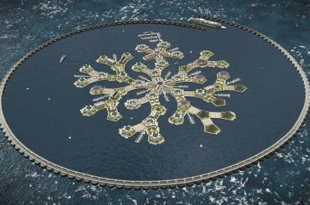 Thành phố nổi đầu tiên của thế giới trên Thái Bình Dương