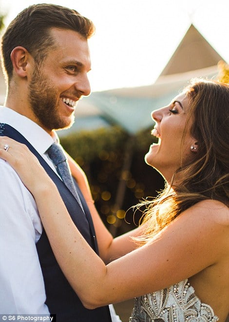 ‘It’s crazy to think we could have got married, shared our lives together, but then never found out about this,’ Heidi(pictured with Ed after the wedding) said