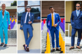 How to wear blue suit