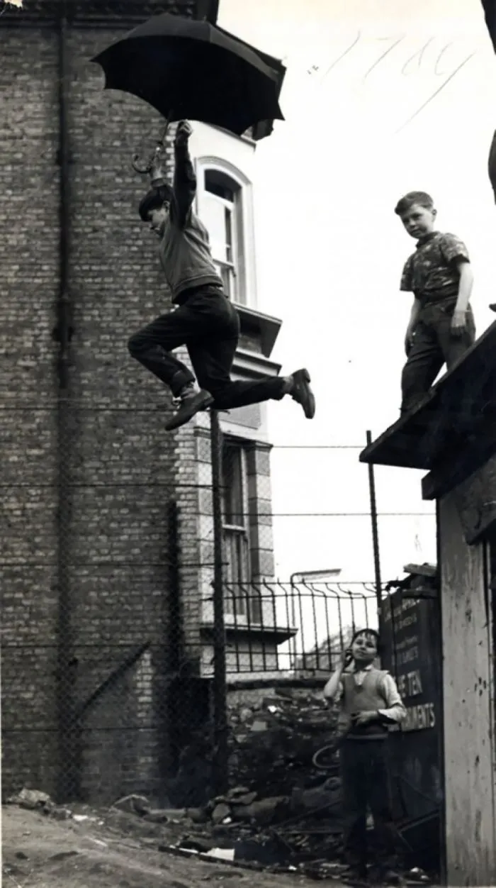 Children Leaping With Umbrella, 1963