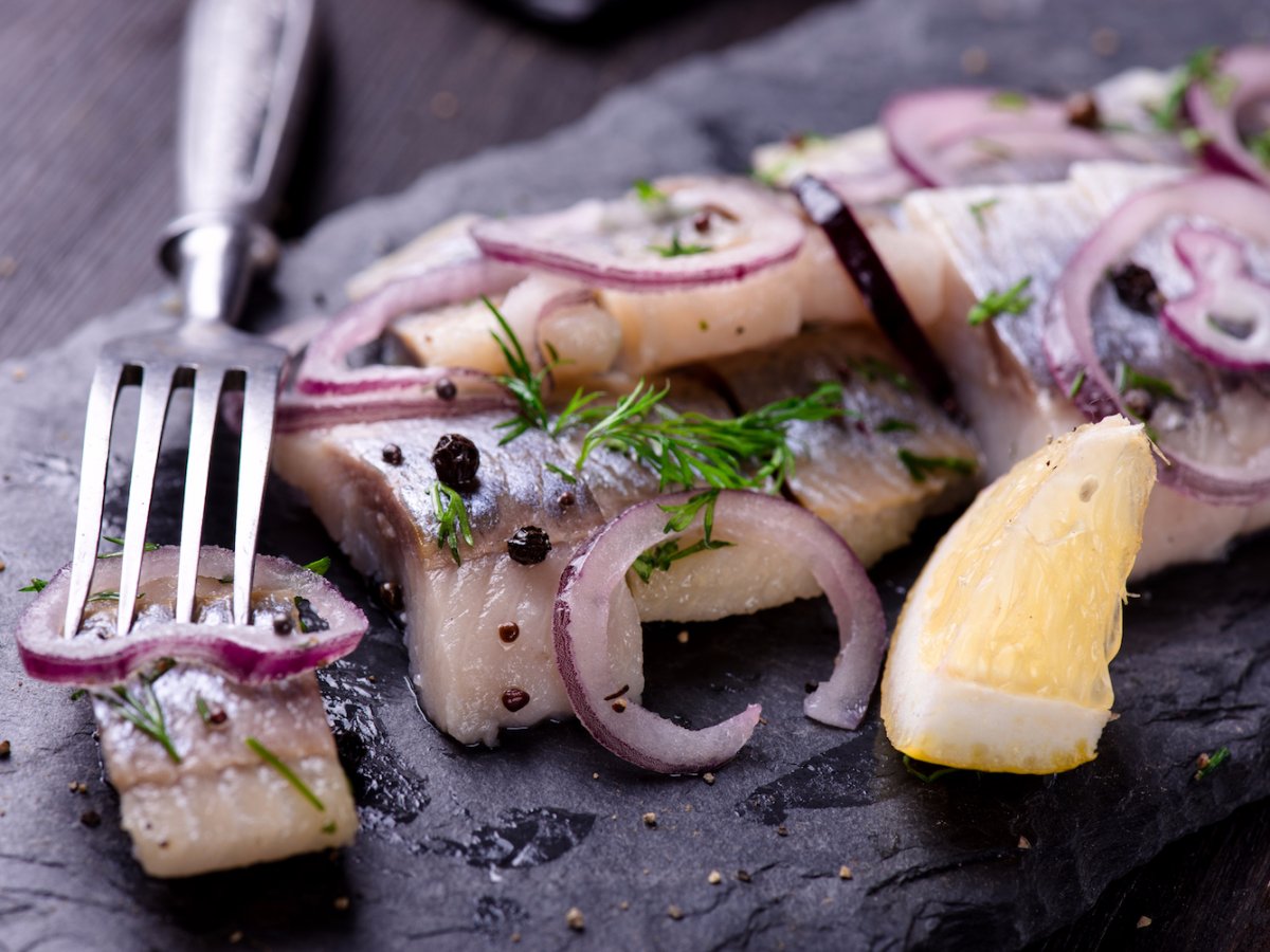 Poland: pickled herring