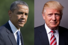 TT Obama công kích Donald Trump trong khi bà Clinton phải ở nhà dưỡng bệnh