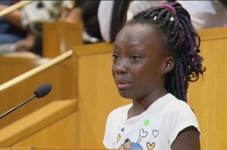 Phát biểu của bé gái da màu 9 tuổi khiến dư luận Mỹ xúc động