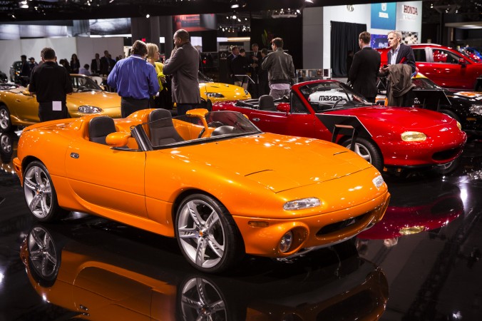 Mazda MX5 Miata tại triển lãm ôtô quốc tế tại New York tháng 4/2016 (Ảnh: Edward Dai)