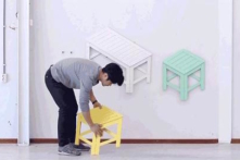 Nhà thiết kế Hàn Quốc ‘biến hình’ bàn ghế giữa 2D và 3D