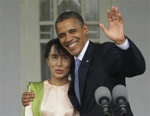 Ông Obama gặp bà Suu Kyi vào năm 2012 sau khi bà được phóng thích