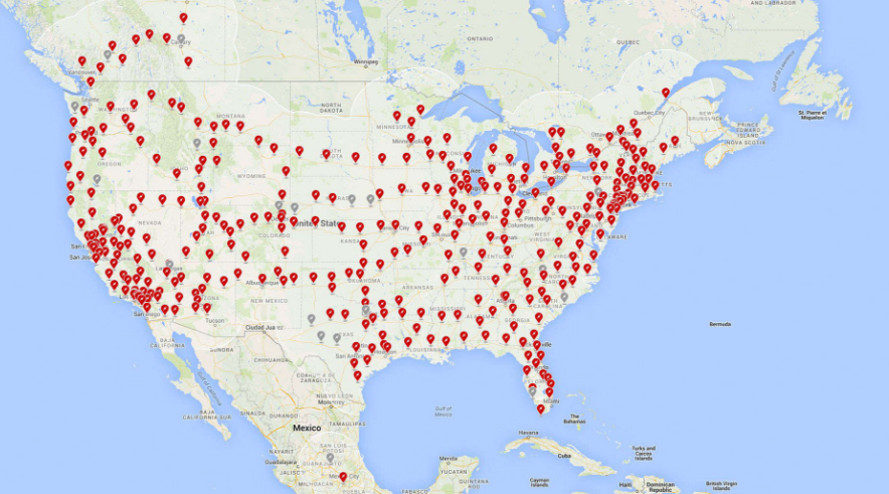 Tesla đã có 769 trạm sạc với 4876 bộ Supercharger trên toàn thế giới (ảnh: Tesla)