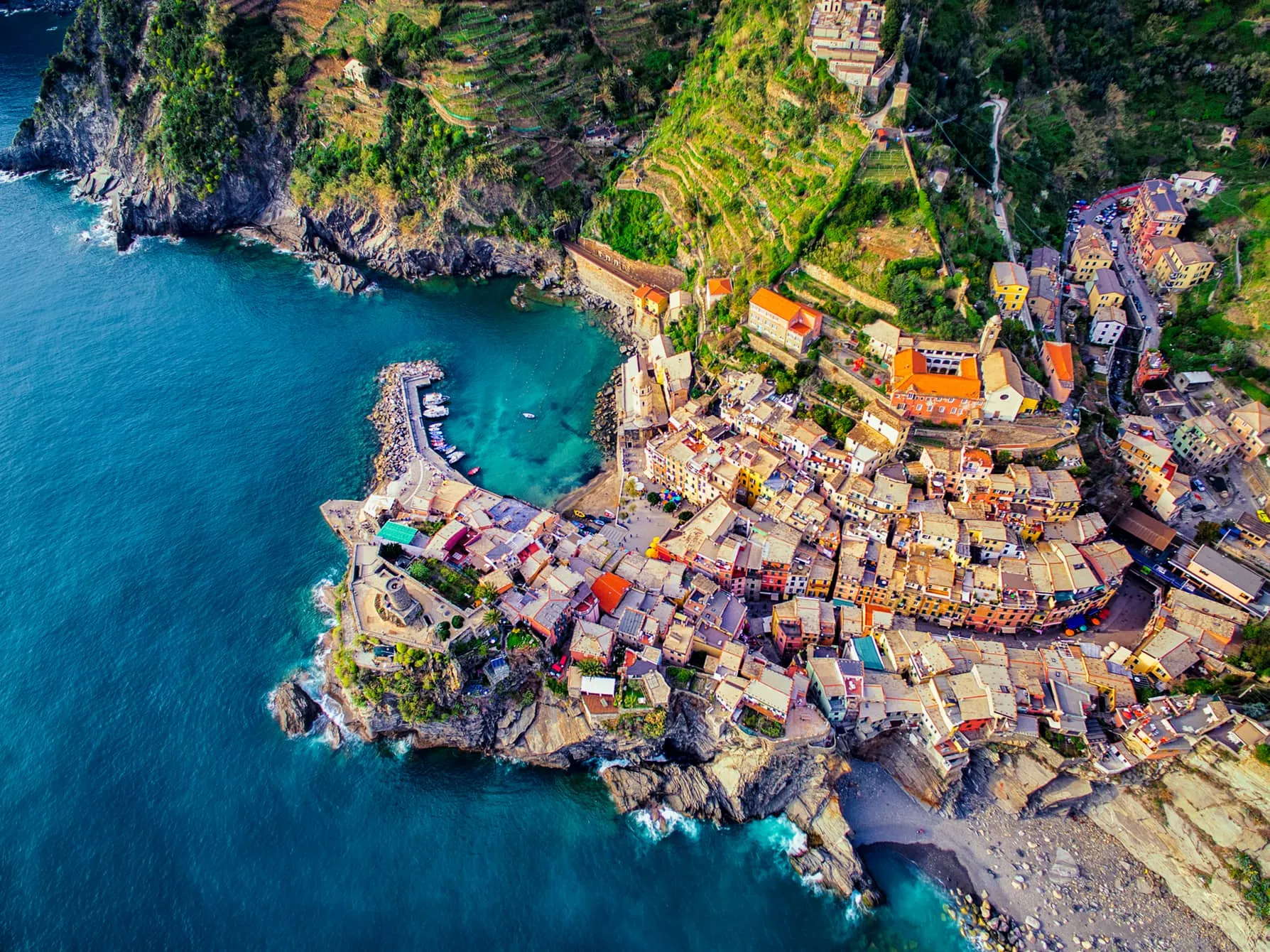 thị trấn Vernazza, cinque terre, italy (ảnh: jcourtial)