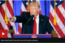 Họp báo, Donald Trump chỉ trích thậm tệ ‘truyền thông đưa tin giả’