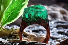 Bí ẩn của gỗ: Bộ sưu tập ‘thế giới bên trong những chiếc nhẫn’ đầy sáng tạo