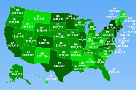 Bạn cần có thu nhập bao nhiêu để lọt top 1% của 50 bang ở Mỹ?