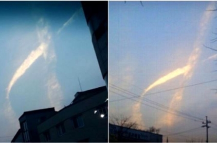 Điều kỳ diệu xảy ra trên bầu trời Hàn Quốc vào lúc trục vớt phà Sewol