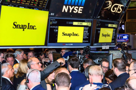 Cổ phiếu Snap giảm 12% sau 3 ngày giao dịch