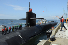 Tàu ngầm nguyên tử USS Michigan của Mỹ cập cảng Hàn Quốc