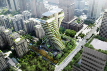 Tòa tháp ADN chứa 23.000 cây xanh ở Đài Loan