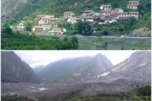 Video cảnh sạt lở núi ở Tứ Xuyên Trung Quốc