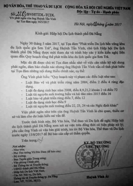 ban hanh van ban gui hiep hoi du lich tp da nang 2