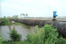 Đường ống nước sông Đà rò rỉ nước lần thứ 21