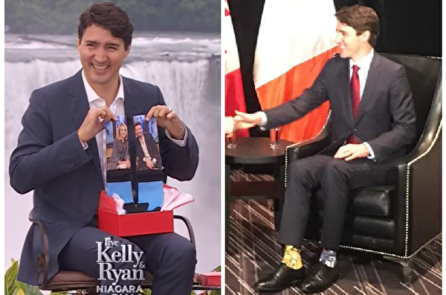 Đôi tất đặc biệt của Thủ tướng Canada Justin Trudeau