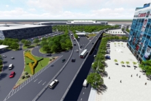 Ngày 3/7, thông xe cầu vượt tại nút giao thông Trường Sơn, gần sân bay Tân Sơn Nhất