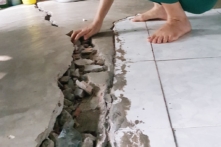 63 hộ dân ‘ôm’ mối nguy mất nhà do sạt lở