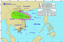 Bão số 4 (SONCA) giật cấp 9-10 đang tiến về bờ biển Thanh Hóa – Quảng Bình