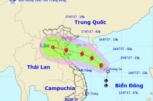 Áp thấp nhiệt đới mạnh lên thành cơn bão số 2