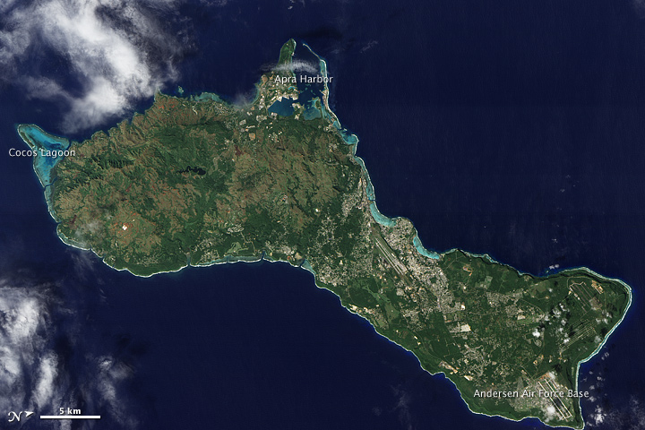 Guam NASA Earth Observatory