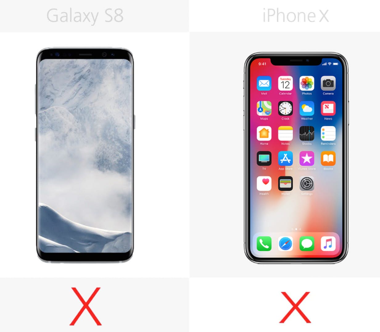 iphone x samsung galaxy s8 10