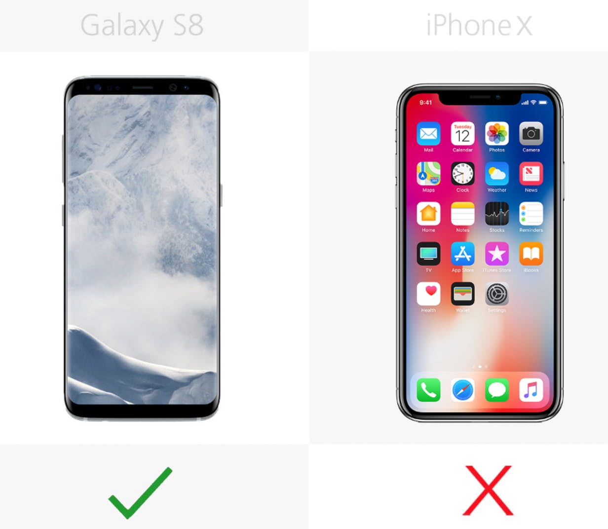 iphone x samsung galaxy s8 11