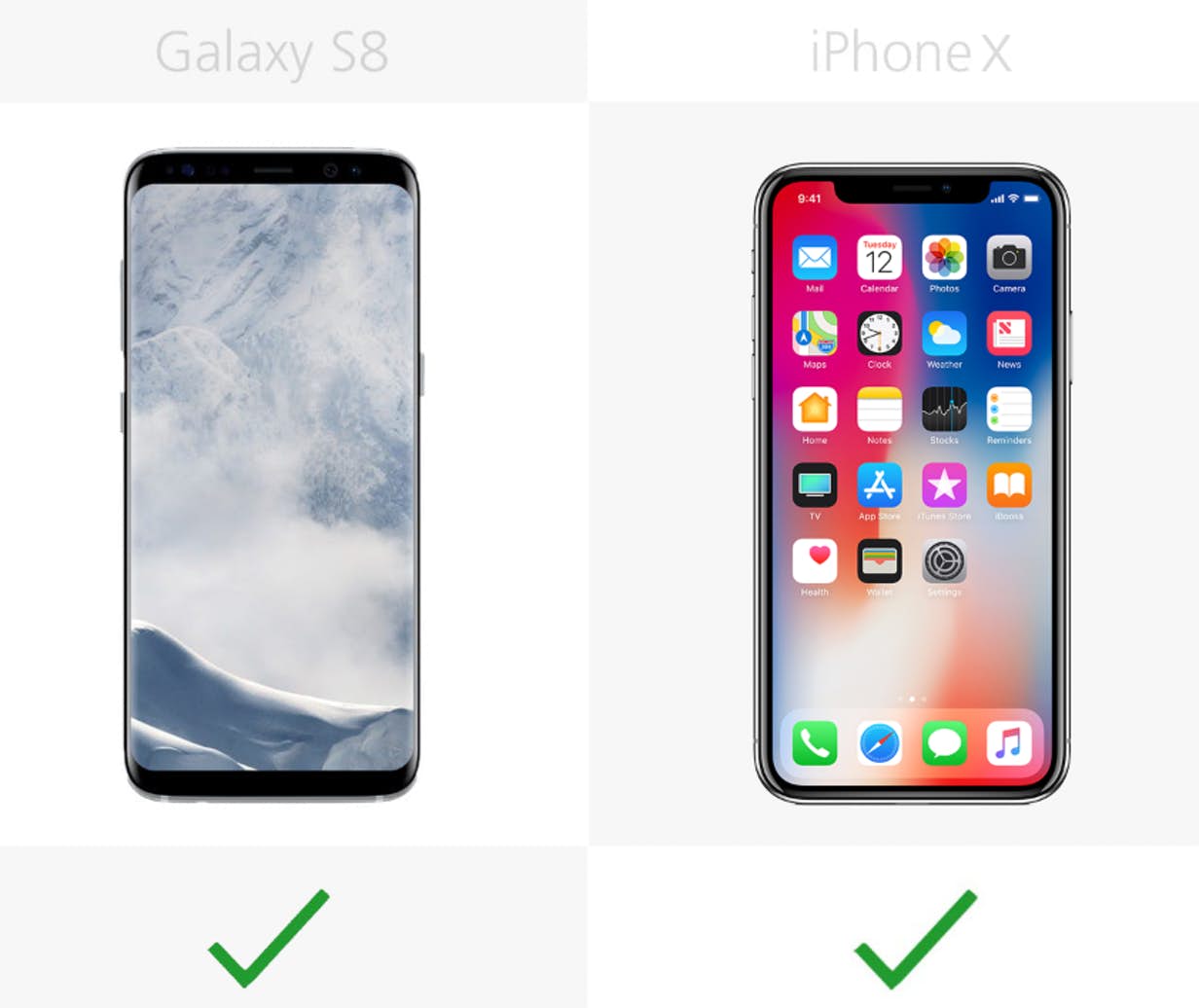 iphone x samsung galaxy s8 18