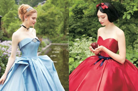 Disney hợp tác với công ty áo cưới Nhật Bản cho ra đời những chiếc váy cưới công chúa lộng lẫy