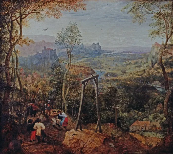 Pieter Bruegel và sự ngược đời trong bức “Chim ác là trên giá treo cổ”