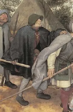 Sự châm biếm trong bức “Thằng mù lại dắt thằng mù” của Pieter Bruegel