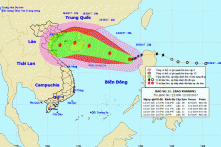 Bão số 11 kết hợp không khí lạnh, sẽ gây mưa lớn tại các tỉnh Bắc, Trung Bộ