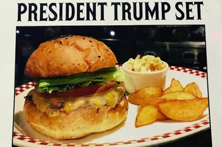 Sau “bún chả Obama” ở Việt Nam, người Nhật cũng có “burger Donald Trump”