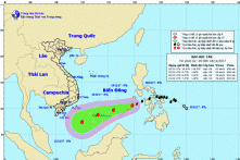 Trưa nay (18/12), bão Kai-tak giật cấp 10 tiến vào biển Đông
