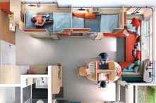 Sáng tạo: Căn hộ siêu nhỏ gọn tiện nghi cho 7 sinh viên tại Thái Lan