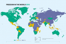 Freedom House: Quá nửa thế giới “không tự do” hoặc “tự do một phần”