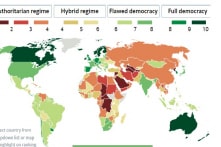 ‘Democracy Index 2017’: Na Uy dân chủ nhất thế giới; Việt Nam, Trung Quốc thuộc nhóm độc tài