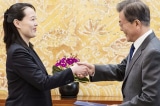 Kim Yo-jong va Moon Jae-in