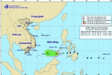 Bão Sanba suy yếu thành áp thấp nhiệt đới gần biển Đông