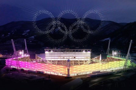 Hàn Quốc: Màn đồng diễn khai mạc Olympic của hơn 1000 máy bay drone Intel