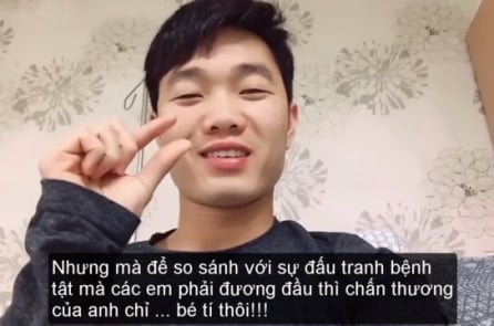 Lời nhắn gửi xúc động của đội trưởng U23 VN Lương Xuân Trường tới các bệnh nhi ung thư