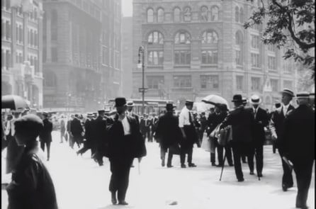 Thước phim đen trắng hơn 100 năm trước về một New York cổ xưa