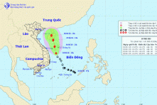 ATNĐ mạnh thành bão, đi dọc bờ biển miền Trung