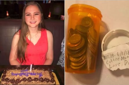 Cô gái bật khóc khi nhận được chiếc lọ mà bố âm thầm gửi đến