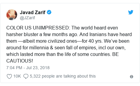 Zarif -tweet